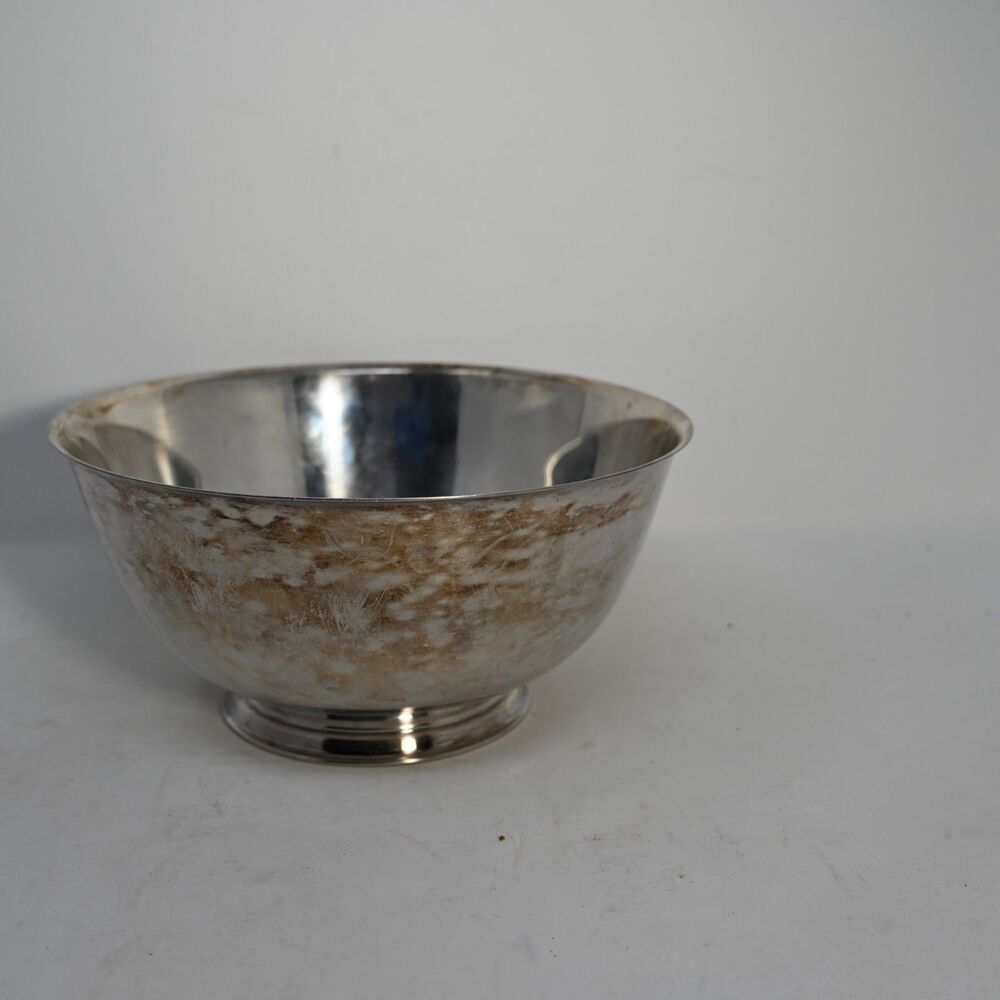 Vintage Paul Revere Wives of Liberty Silverplate Pedestal Serving Bowl
